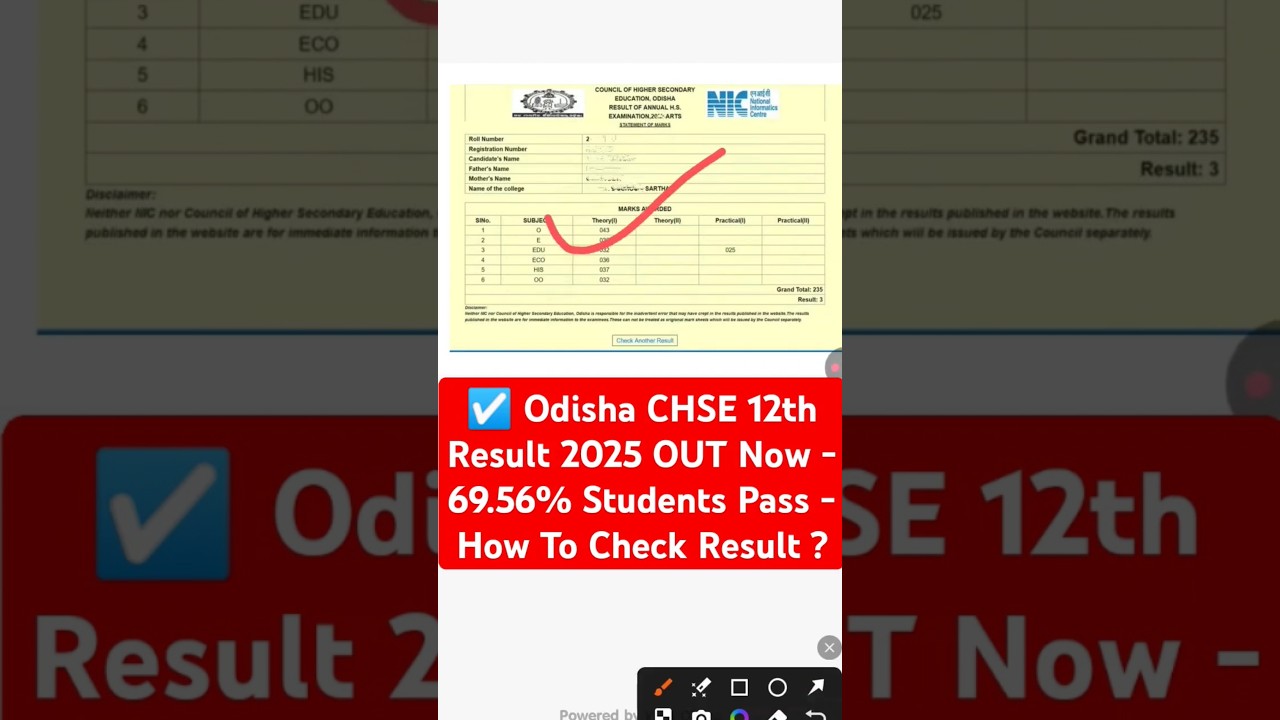 ☑️ Odisha CHSE 12th Result 2025 OUT | How To Check Odisha Class 12th Result 2025 | Odisha Result
