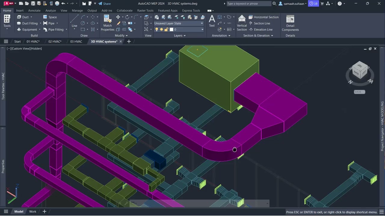 AutoCAD MEP 2024 HVAC Systems (Arabic)