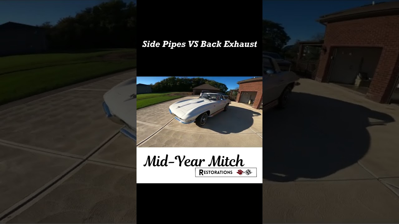 Corvette Side Pipes VS Back Exhaust. dB comparison