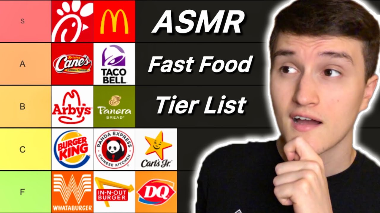 ASMR Fast Food Tier List 🍟💤 (whisper ramble)