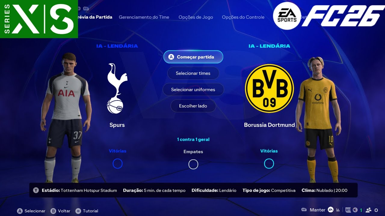 FC 26 - Tottenham X Borussia Dortmund (UEFA Champions League) GAMEPLAY⚽