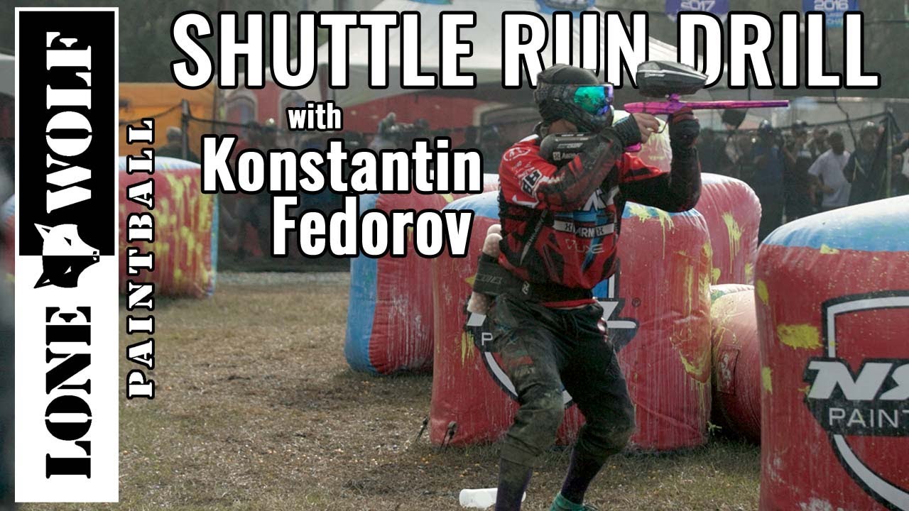 Shuttle Run Drill With Konstantin Fedorov & Ronnie Dizon | Lone Wolf Paintball