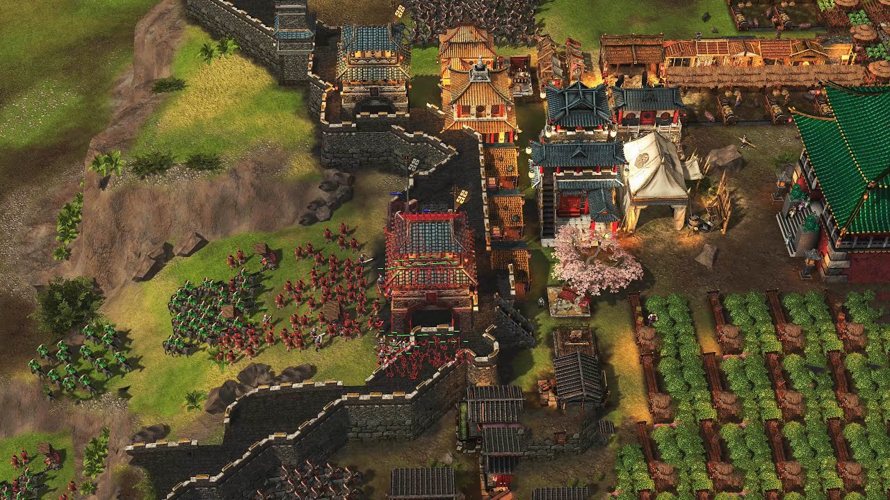 Stronghold Warlords - 2v2 MASSIVE TOWER CASTLE | Multiplayer Gameplay