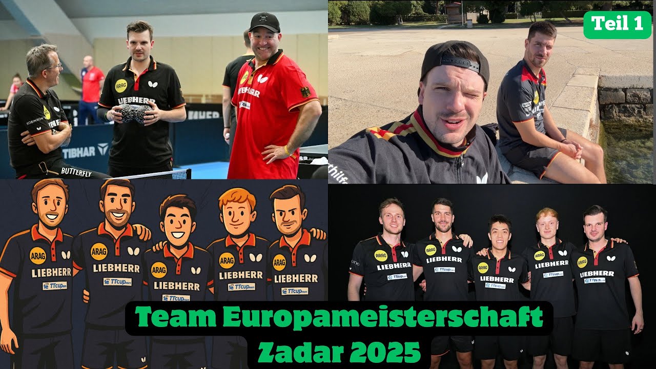 Tischtennis-EM 🏓 in ZADAR! 🇭🇷 | Teil 1: Reise, Stimmung & erstes Gruppenspiel gegen Ukraine 🇺🇦 