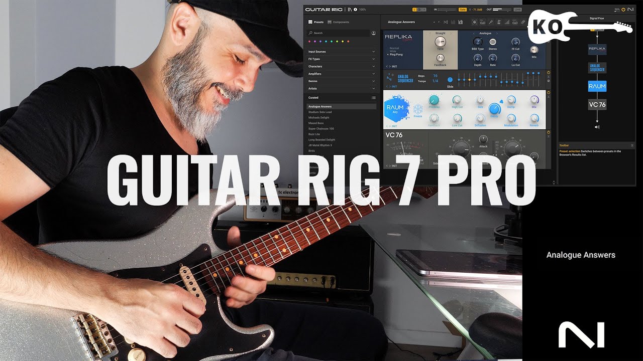 Native Instruments - Guitar Rig 7 Pro - Kfir Ochaion проверяет заводские пресеты!