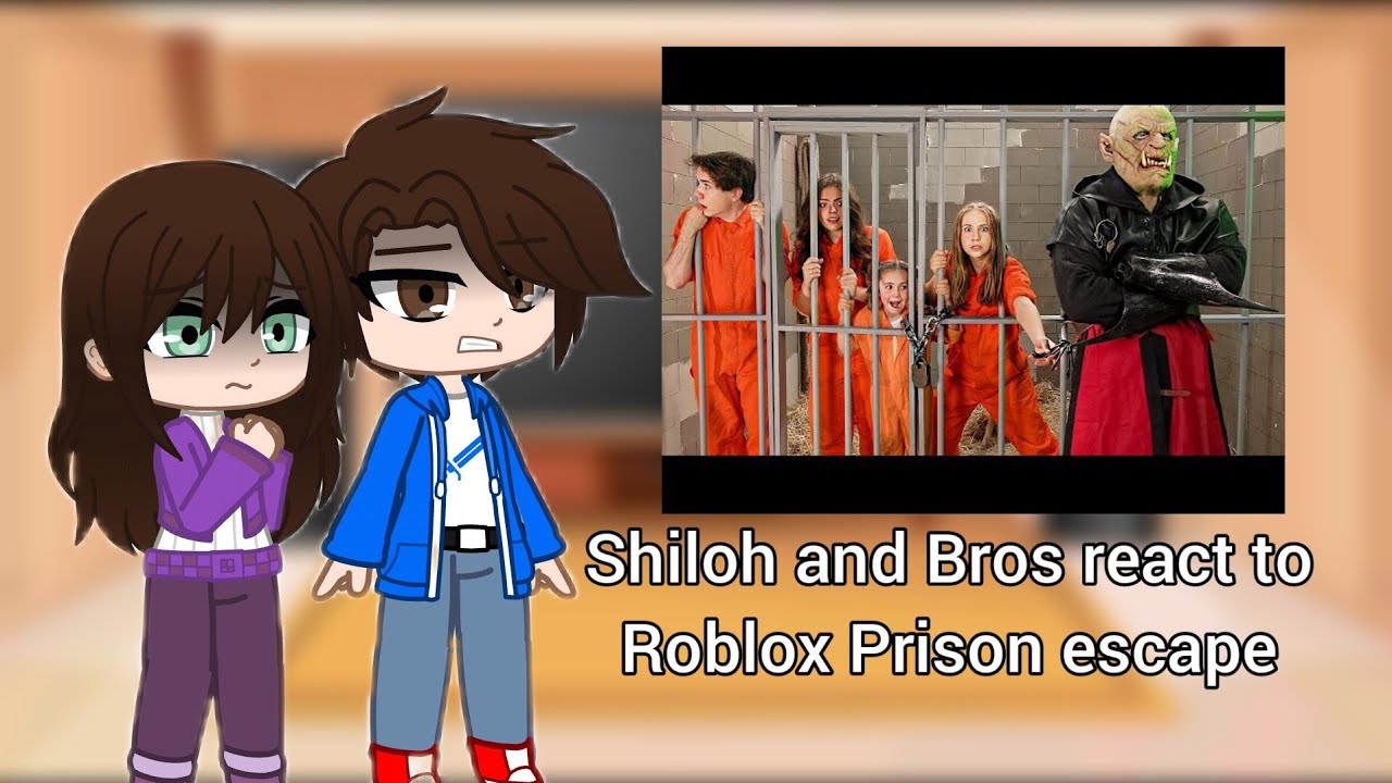 Shiloh and Bros react to Roblox prison escape