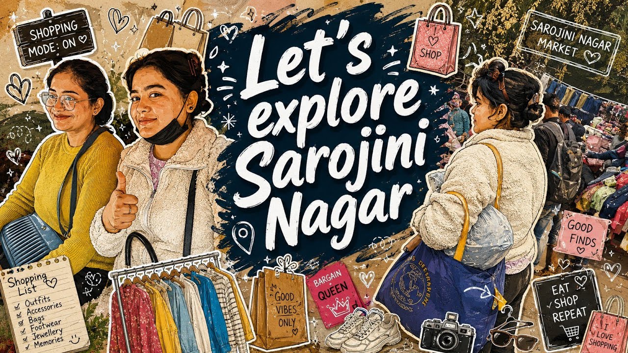Sarojini Market se kari itni sari shopping 🛍️|| Didi ke sath Maza Agya || 