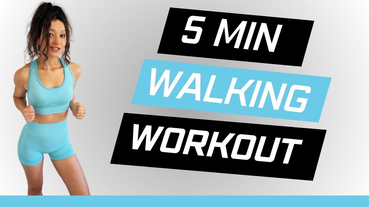 5 min FAST WALK at Home - Indoor Walking Workout - Energy Boost