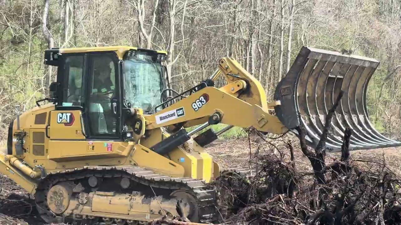 Cat 963 clearing some lowlands. 