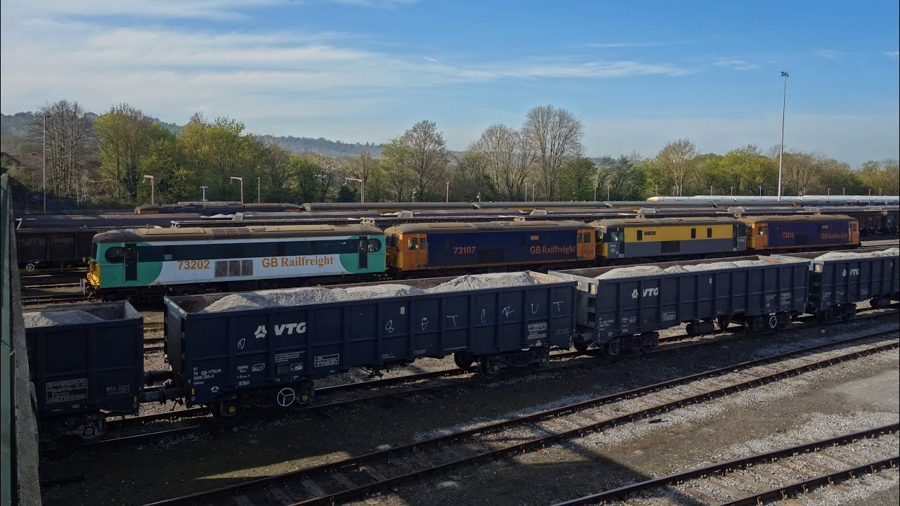 Class 73 Loco's at GBRF Tonbridge Yard