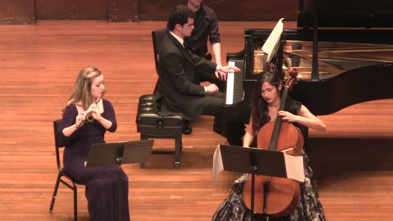 Françaix: Trio for flute, cello, and piano, II. Teneramente (Althen, Wilks, Lomelin)