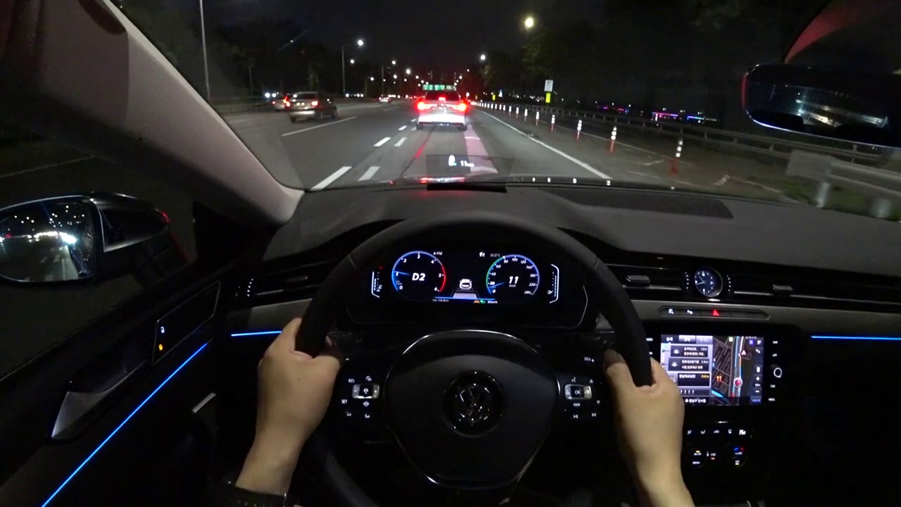 2020 Volkwagen Arteon 2.0 TDI POV night drive