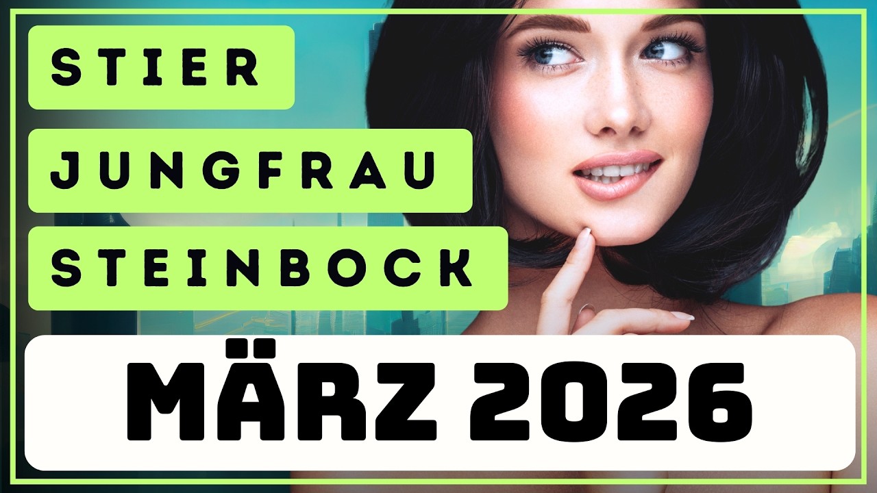 Glückspilz! 😍 Tarot März 2026 🔮 Stier Jungfrau Steinbock ✨