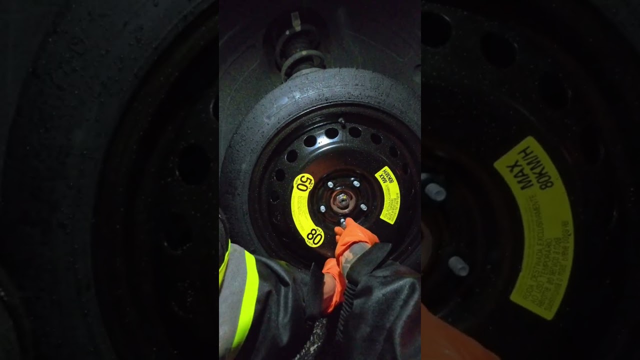 Fast and simple rainy day tire change 💪