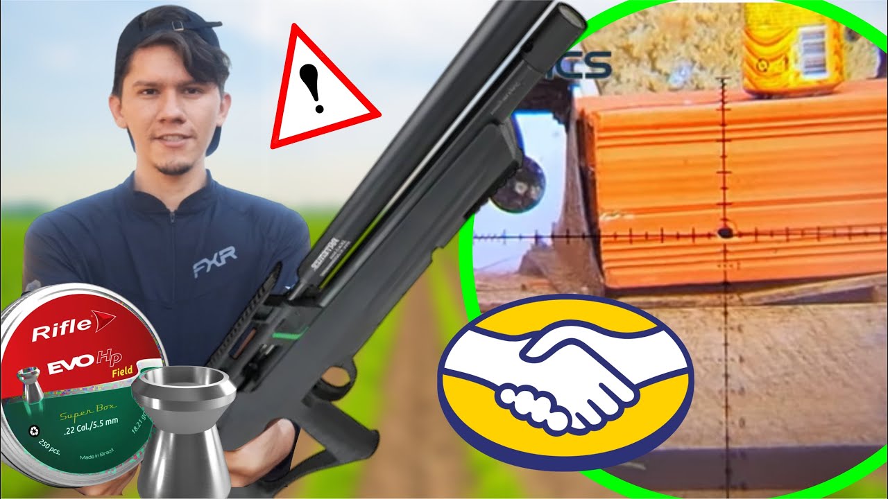 Olha o Resultado! Rifle Evo x Carabina PCP mais barata Bullpup! PCP Artemis T-Rex