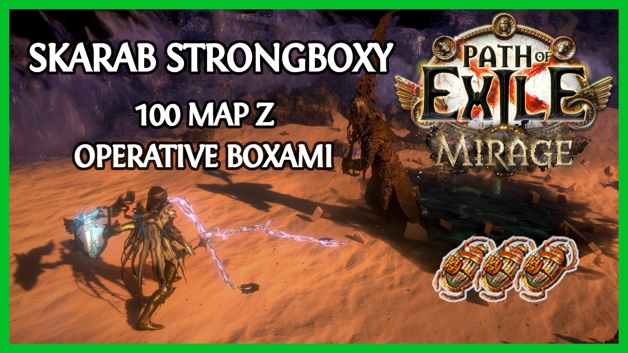 Test 100 Map ze Strongboxami po Scaraby - Path of Exile Mirage
