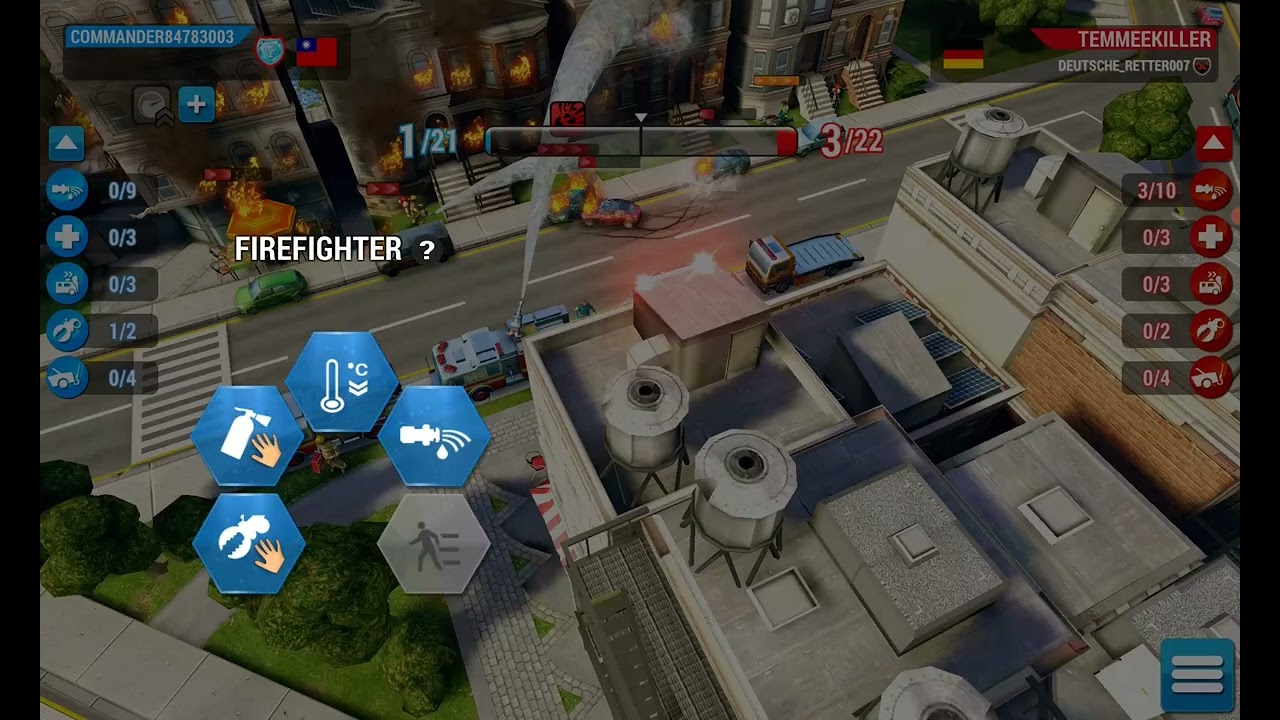 Emergency HQ, Hero Level 264, 1 vs 1 Mission, Car accident starts fire