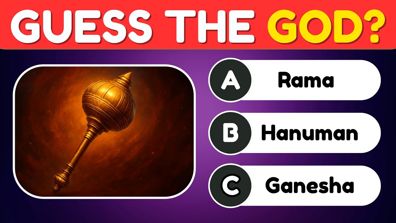 Can you Guess the Hindu God by their Weapon?🔱🗡️God Quiz 2025