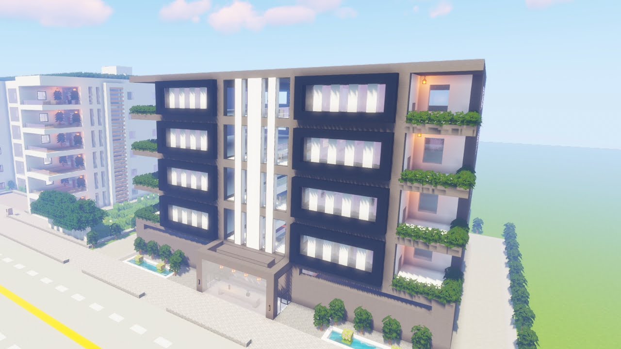 Minecraft Modern Apartment Tutorial | Minecraft Apartment #3 | MMT