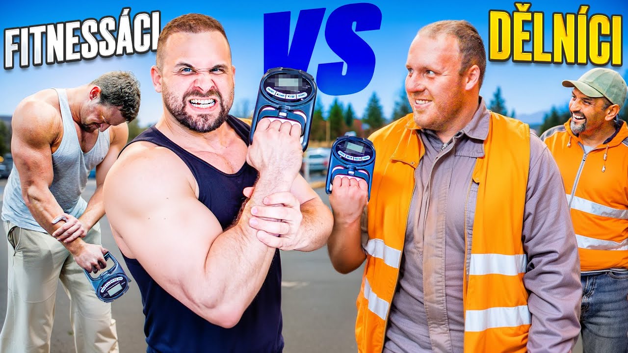 DĚLNÍCI vs FITNESÁCI (test síly úchopu)