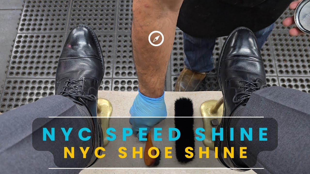 NYC SPEED SHINE!! | NYC Shoe Shine