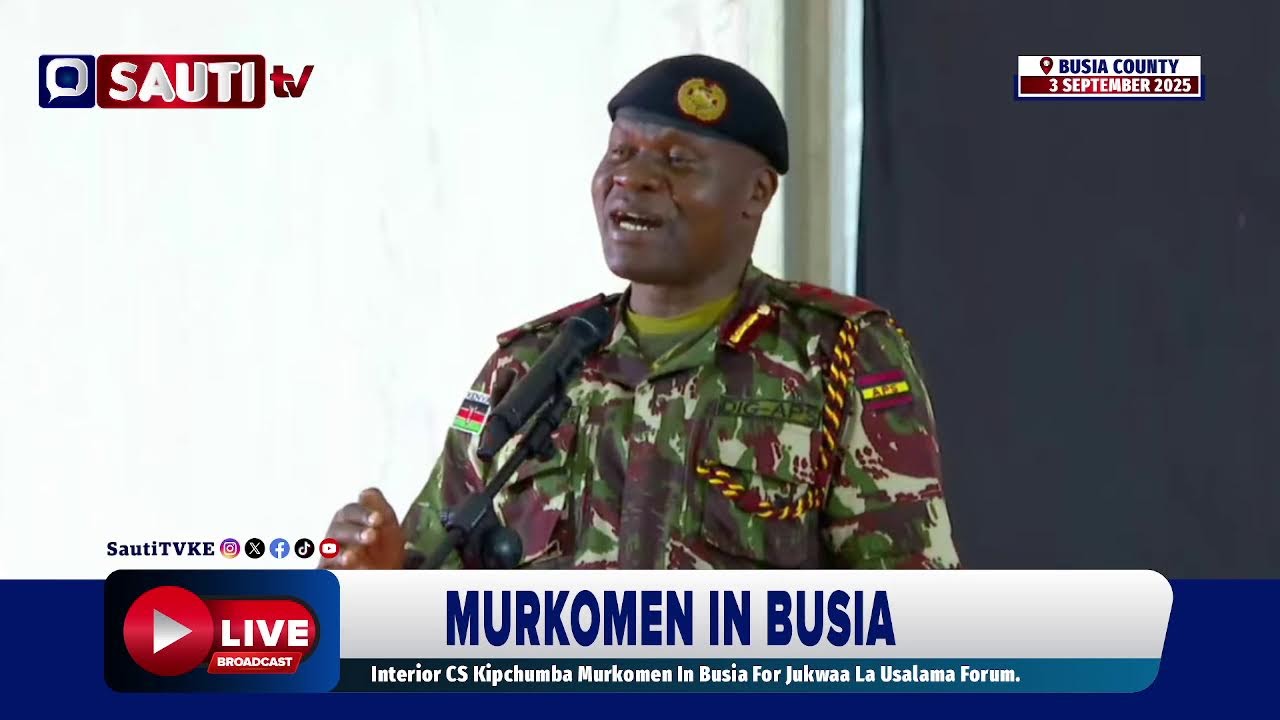 LIVE: CS Murkomen Holding Jukwaa La Usalama Busia County