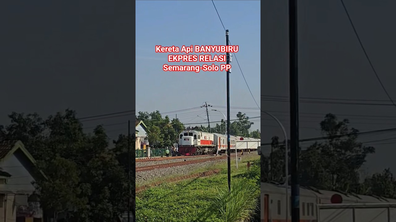 KA BANYUBIRU EKPRES Berjalan langsung di stasiun kalioso #keretaapi