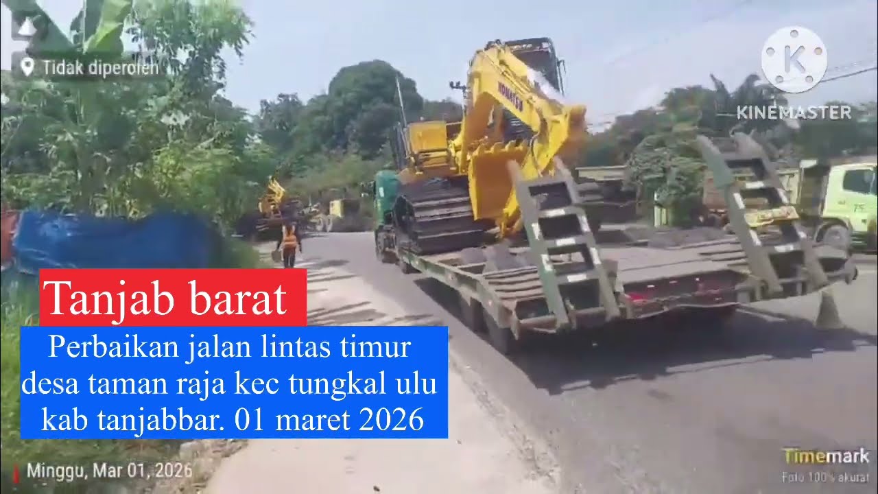 Perbaikan jalan lintas timur desa taman raja kec tungkal ulu kab tanjabbar. 01 maret 2026