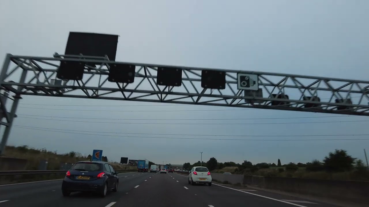 Driving On The M5, M6, M62 & M57 Motorways From Worcester To Liverpool, England 4th August 2023