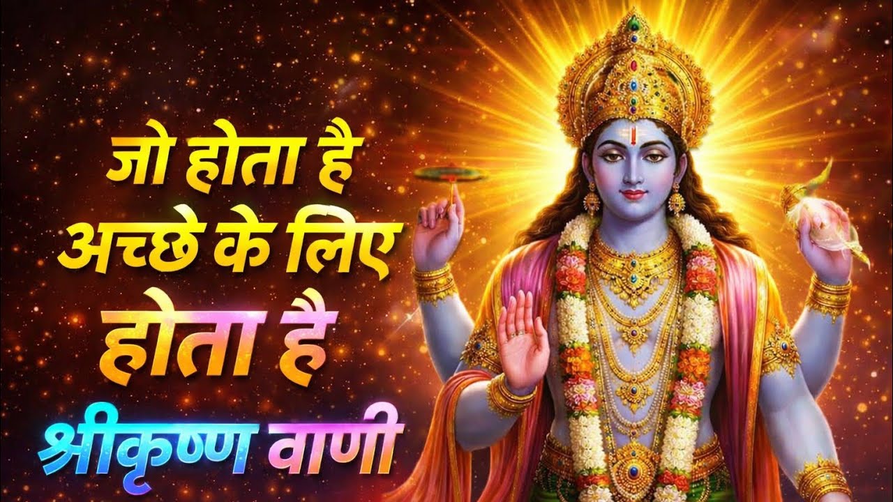 जो होता है अच्छे के लिए होता है श्री कृष्ण वाणी। Krishna Sandesh.