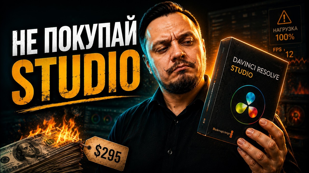 Тебе не нужен DaVinci Resolve Studio Не трать деньги зря #davinciresolve #видеомонтаж