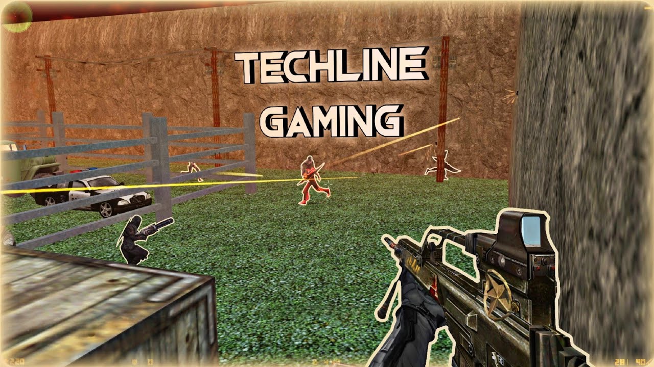 Counter-Strike : Zombie Escape Mod Server Techline Gaming | #gameplay | ze_abandoned_zone_b2