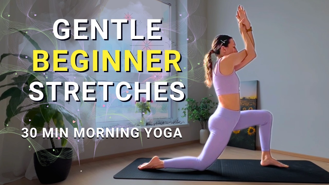 20 min Gentle Yoga for Beginners |  Easy Full body Morning stretches