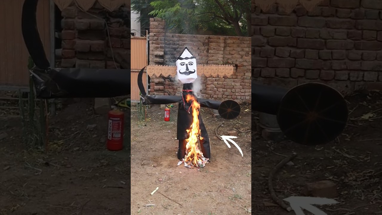 Ravan Dahan 🔥( Dussehra Special ) 🙏 #shorts #dussehra #ravan