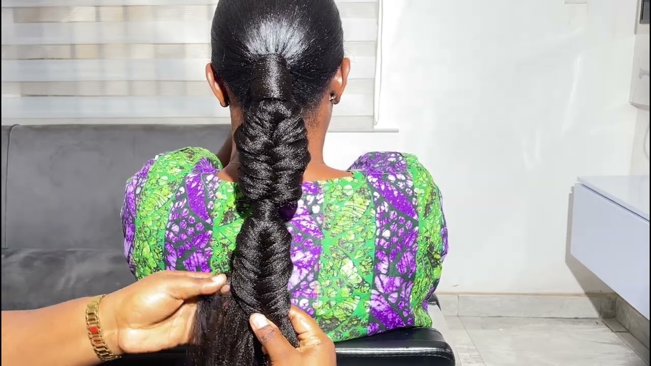 Bridal hairstyling with fish ponytail braids| Step by step guide