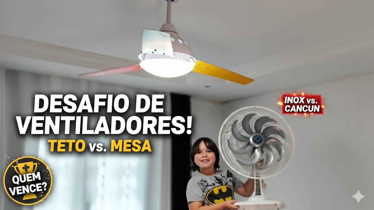 Levei 8 Ventilador para desafiar Ventilador de teto Britânia Cancun #pietronatel Kipasangin Kipas 