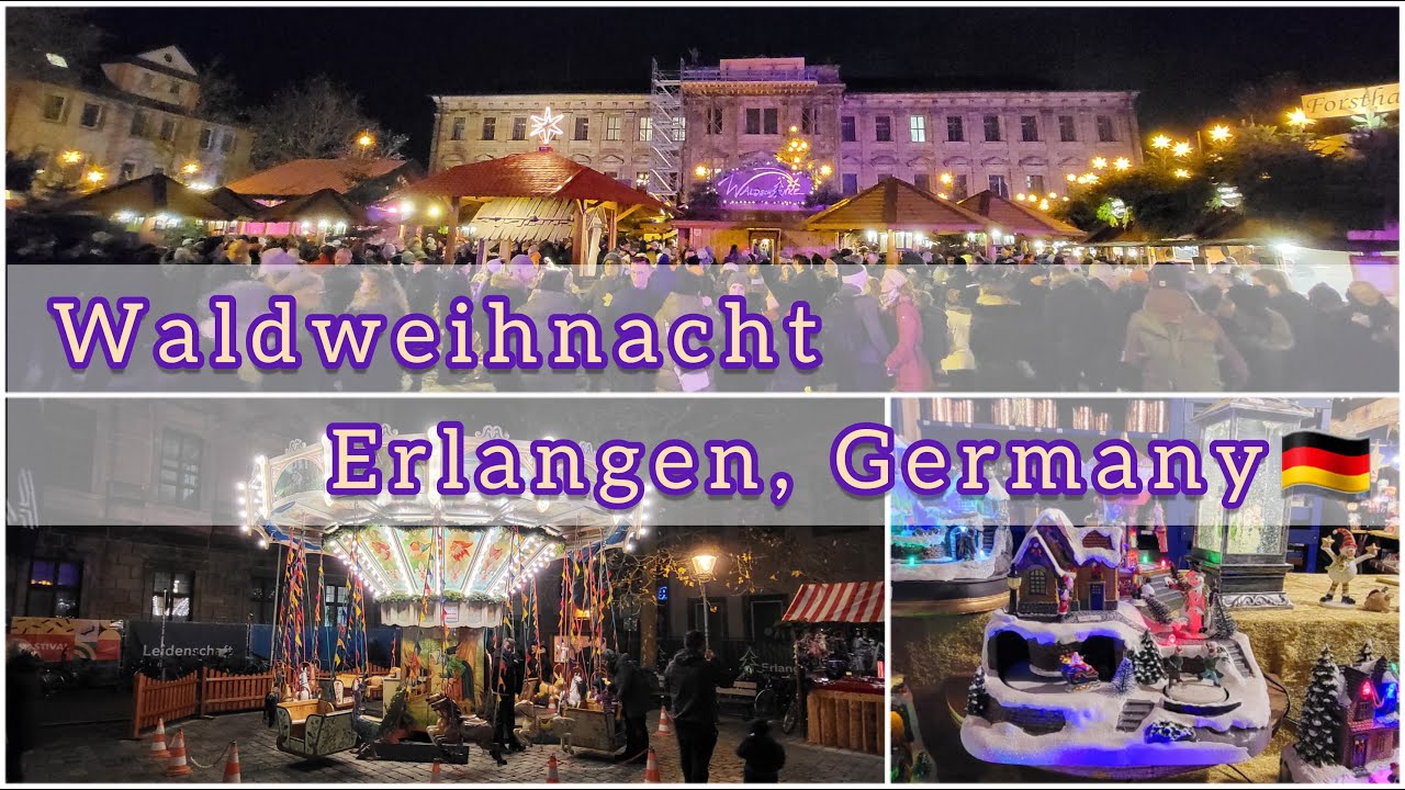 Christmas Market Germany | Waldweihnacht Erlangen Walk Tour 2022