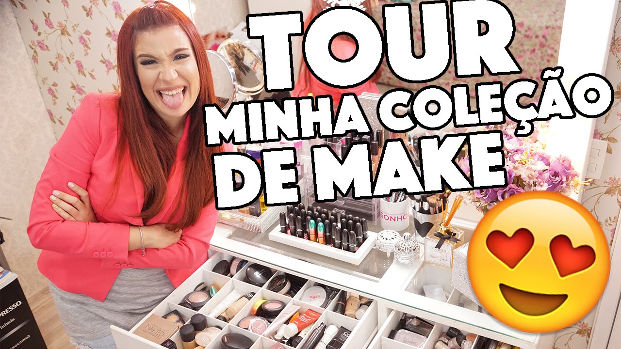 Tour pela minha coleção de maquiagem