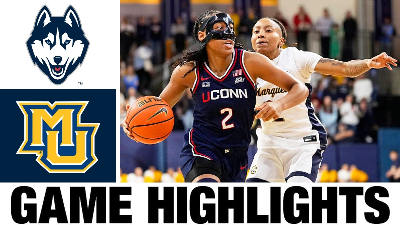 #1 UConn vs Marquette Highlights | Women's Basketball | College Basketball 2026