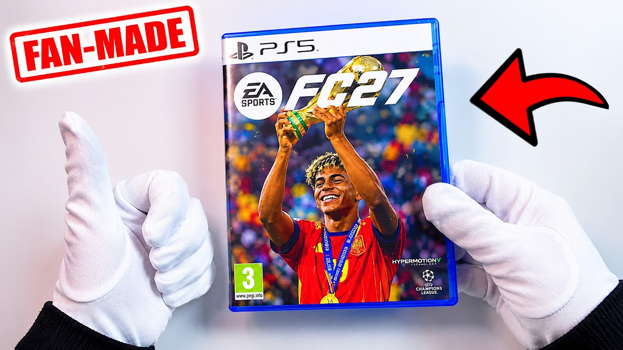 EA FC 27 PS5 Unboxing & First Look - Lamine Yamal Fan-Made Cover