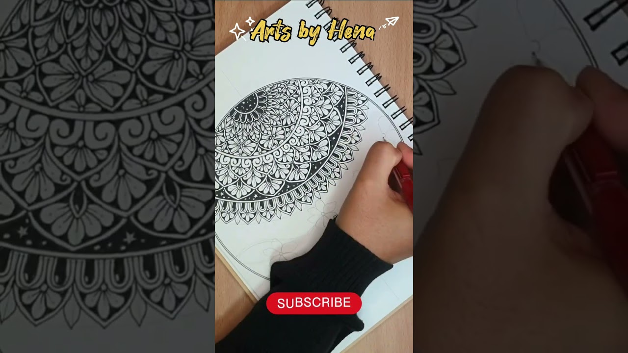 How To Draw Floral Zentangle With Mandala Art For Beginners ||Zen-Doodle || Mandala Art