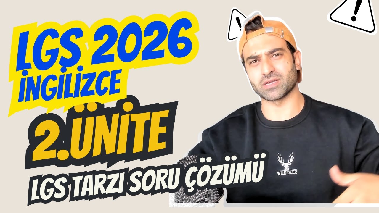 8. SINIF İNGİLİZCE 2. ÜNİTE  | LGS 2026 Soru Çözümü