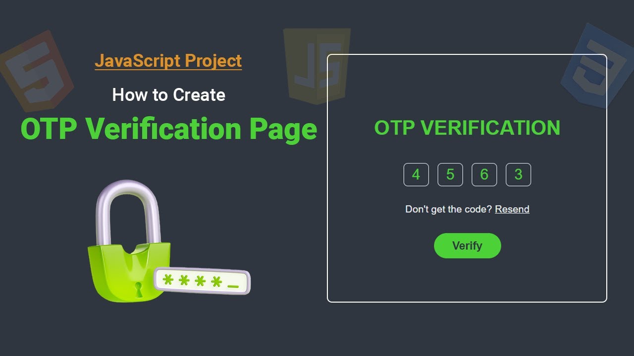 🔐 OTP Verification Tutorial: Build a Secure OTP System with JavaScript | MZCode01 #coding  #frontend