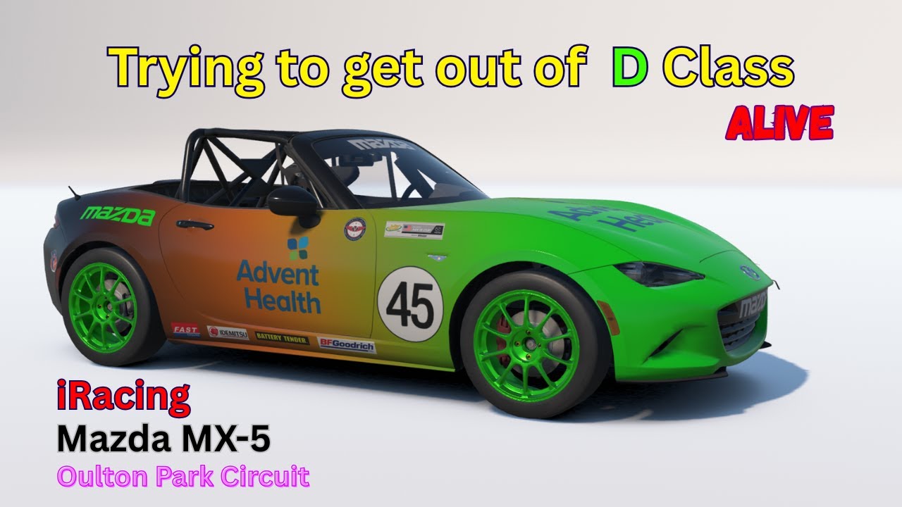 Trying to Get out of D class Alive Global Mazda MX-5 cup iRacing sport cars / iRating / sRating / up