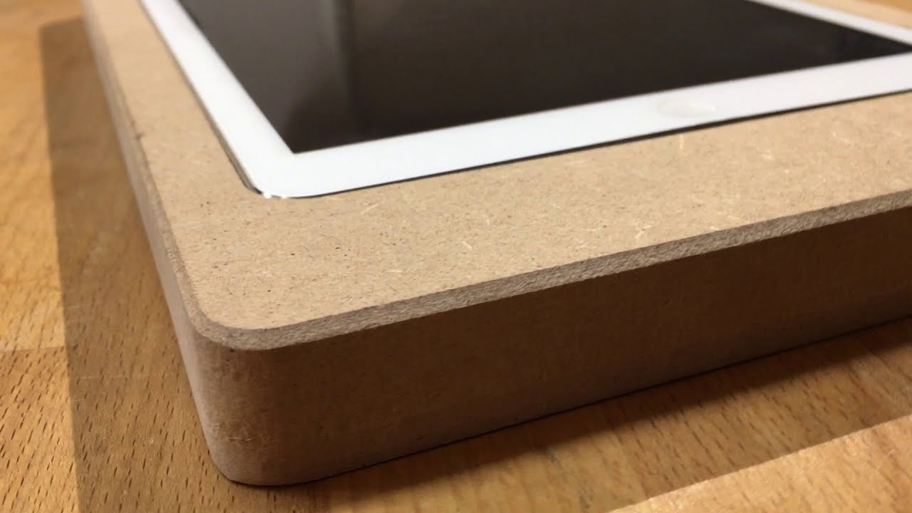 iPad Wandhalter CNC gefräst | Steuerung fürs Smarthome | Versteckte Kabel
