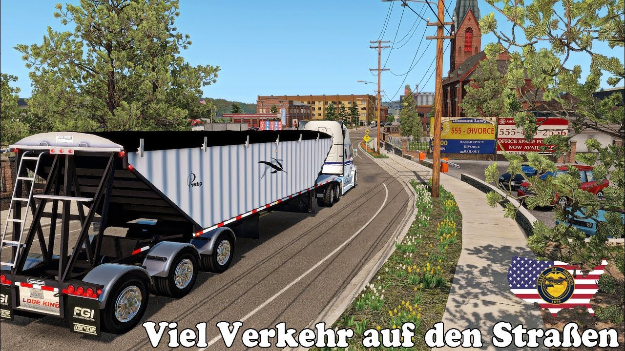 ATS I Freightliner Cascadia 2018 🚚 Viel Verkehr auf den Straßen 🔵 #243 US -Tour [Deutsch]