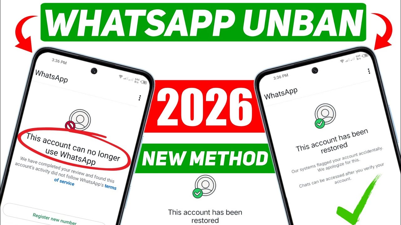 Whatsapp Ban New Solution | This account can no longer use Whatsapp Problem New Solution 2026