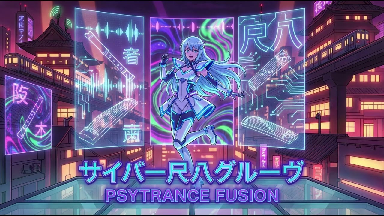 TUNEEvsSUNO　psytrance r1　hypnotic Psychedelic Trance with cyberpunk Japanese fusion