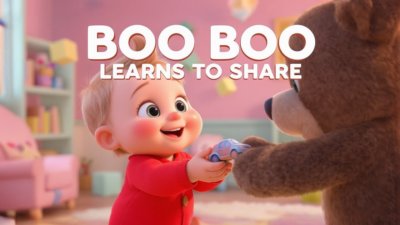 Boo Boo Learns to Share 🤝 | Kindness Song for Kids | Sharing Nursery Rhyme
