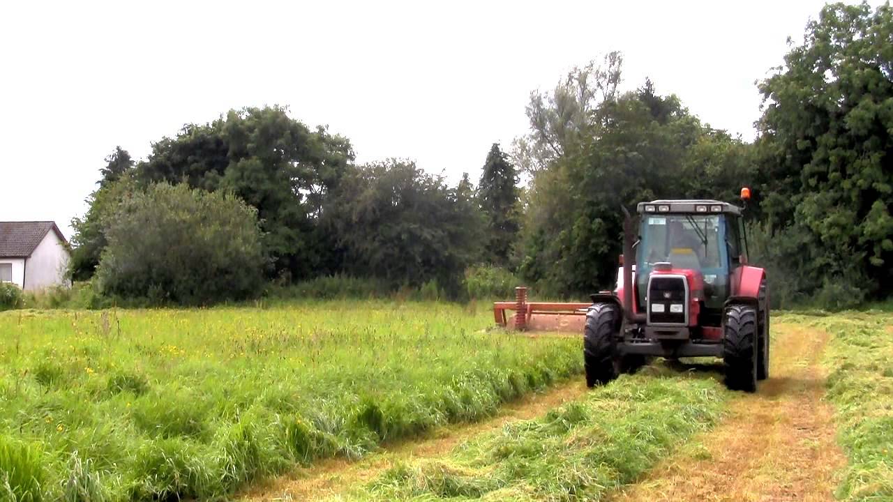 Silage - Massey 6170 handles Taarup mower